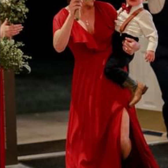 Maroon Azazie bridesmaid dress - Picture 8 of 8